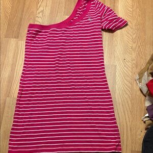 Abercrombie & Fitch Pink and White Striped dress